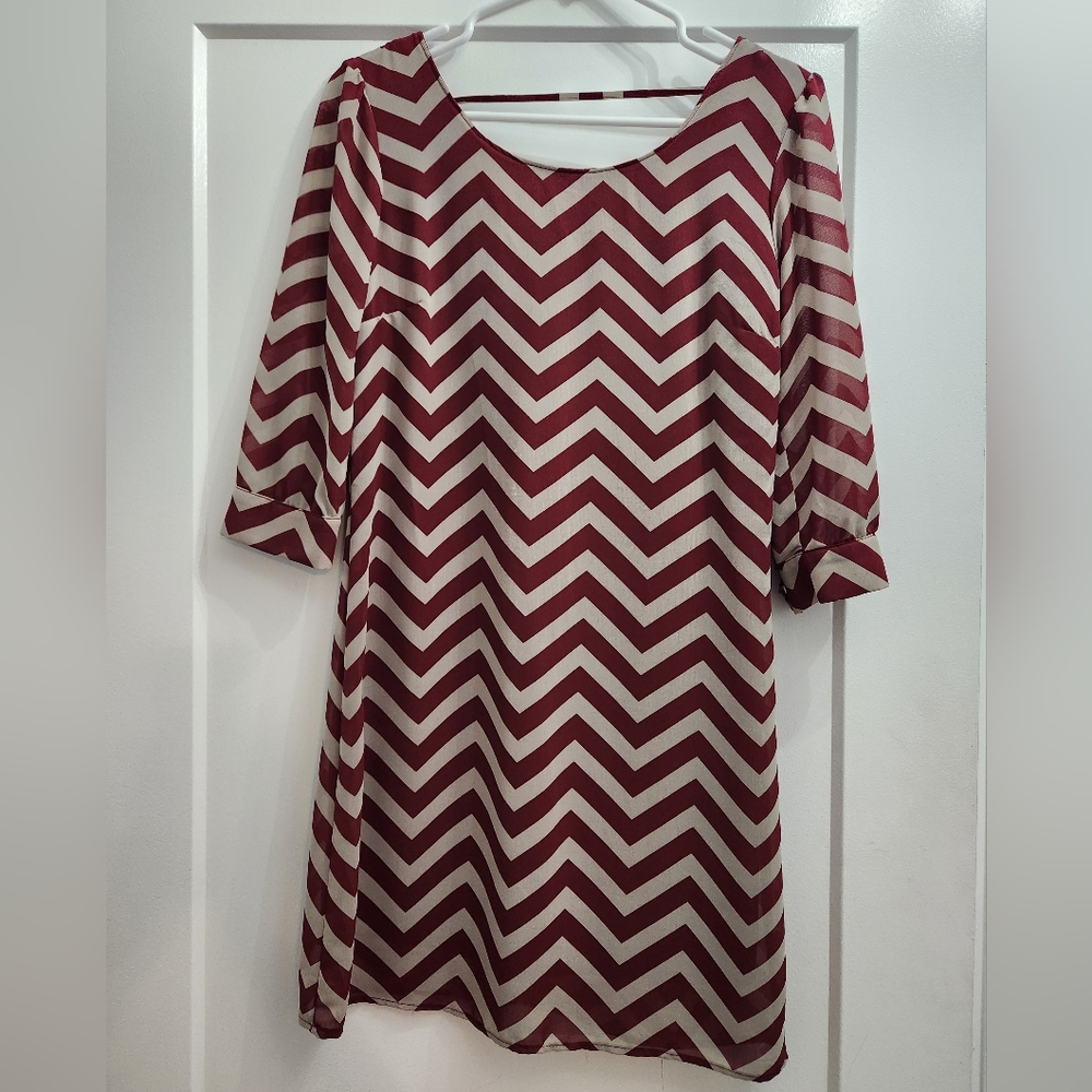 Chevron print dress